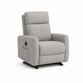 Fauteuil relax electrique inclinable en polyester gris rectangulaire 85 x 92 x 105 cm