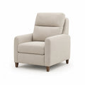 Fauteuil de salon a dossier haut en polyester beige 85 x 92 x 102 cm